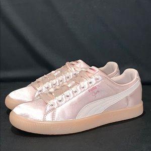 Puma Clyde Satin Rose Gold Sneaker